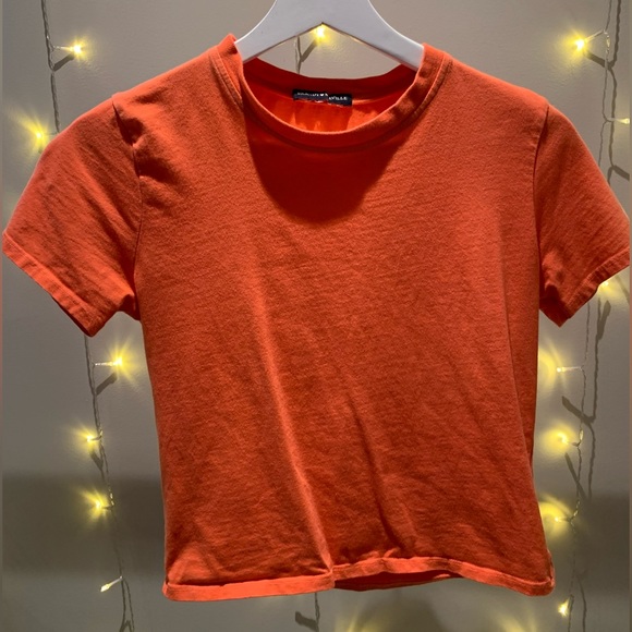 Orange brandy tee, crewneck short-full length - Picture 1 of 2